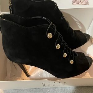 WHBM black peyton heels size 7.5